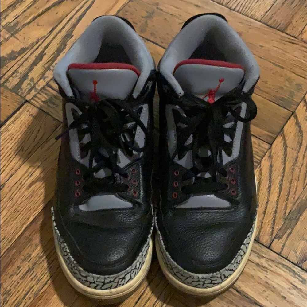 Jordan Black Cement 3s in size 10